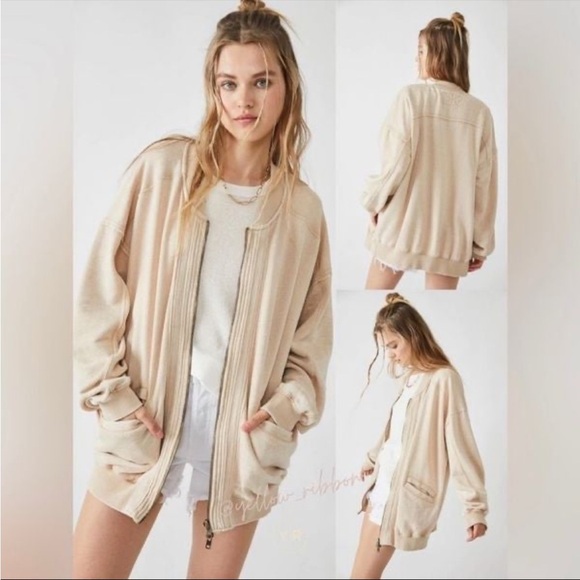 NEW Free People Robby Bomber in the color nomadic desert